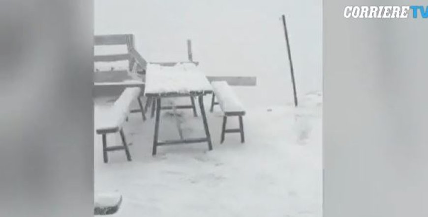 VIDEO / E papritur! Italia zbardhet nga bora në gusht, temperatura -3 gradë Celsius