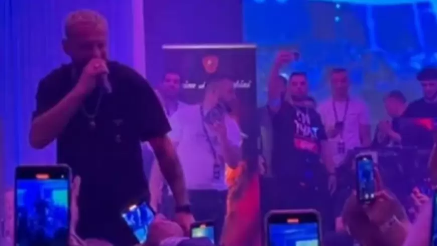 Në vendlindje, Shkodër/ ‘I keni nga unë’! Surprizon Luizi, qeras me shampanjë fansat në koncert